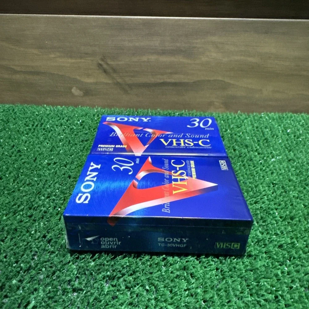 2 Sony VHS-C Premium Grade Camcorder‎ Videocassette TC-30 VHGF 30min Lot